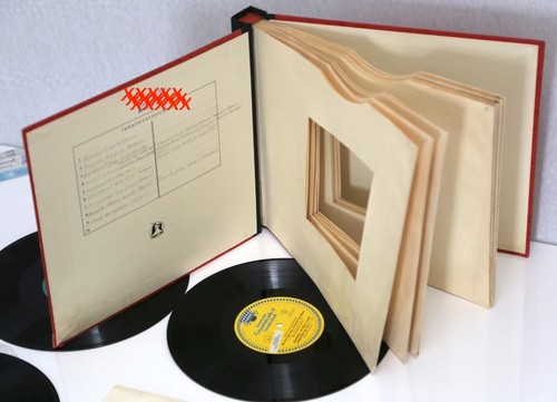 Altes schallplatten album - album, mit