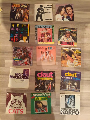 15x schallplatten singles lps - 15x,