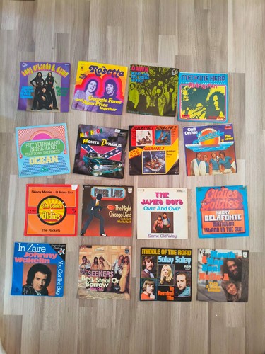 16x schallplatten singles - 16x,
